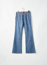 Jean coupe flare taille basse taille basse bleu LA BRIGADA INTERNACIONAL femme