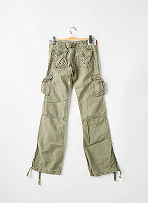 Pantalon cargo coupe droite taille basse vert LE TEMPS DES CERISES femme