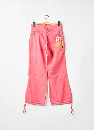 Pantacourt coupe droite taille basse rose LOIS femme