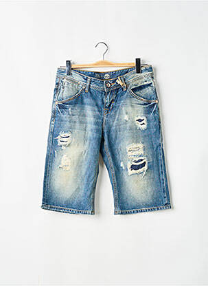 Bermuda tissage denim taille basse bleu LTB homme