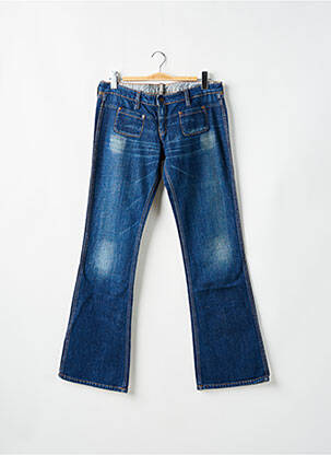 Jeans bootcut stretch taille basse bleu MELTIN'POT femme