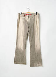 Jean coupe flare stretch taille basse beige MISS SIXTY femme