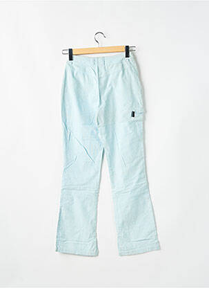 Pantalon droit fermeture zippée sous rabat boutonné bleu QUIKSILVER femme