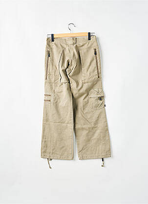 Pantalon cargo coupe droite taille normale beige RWD femme