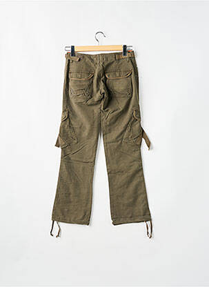 Pantalon cargo coupe droite marron RWD femme
