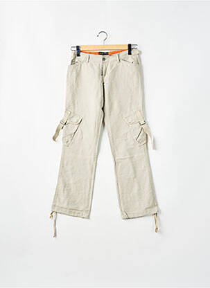 Pantalon cargo poches beige RWD femme