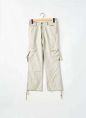 Pantalon cargo poches beige RWD femme
