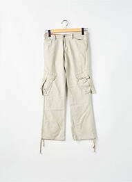 Pantalon cargo poches beige RWD femme