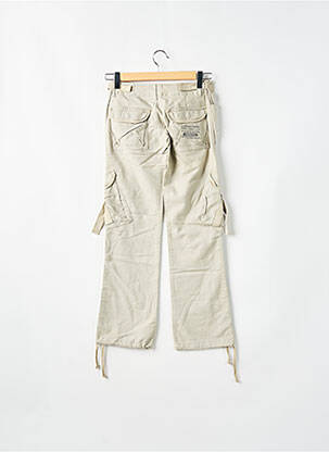 Pantalon cargo poches beige RWD femme