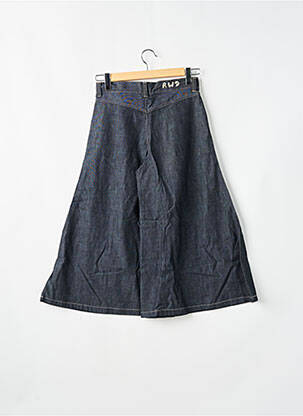 Pantalon flare fermeture zippée sous rabat boutonné gris RWD femme
