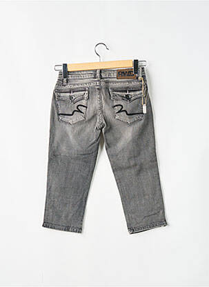 Corsaire tissage denim taille basse gris RWD femme