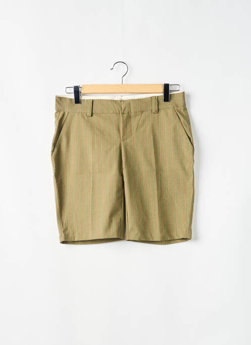 Bermuda fermeture zippée sous rabat avec crochet vert ONLY femme