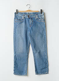 Pantacourt stretch taille basse bleu DENIM STUDIO femme