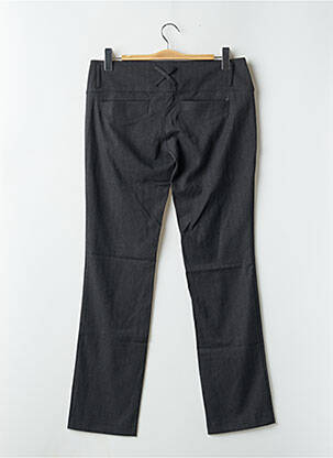Pantalon droit fermeture zippée sous rabat avec crochet taille basse gris FREEMAN T.PORTER femme