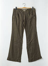 Pantalon flare taille basse taille basse vert FREEMAN T.PORTER femme