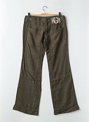 Pantalon flare taille basse taille basse vert FREEMAN T.PORTER femme