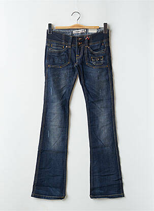 Jeans bootcut stretch taille basse bleu FREEMAN T.PORTER femme