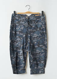 Sarouel imprimé camouflage taille haute bleu FREEMAN T.PORTER femme