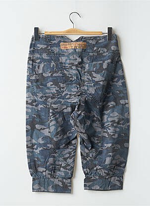 Sarouel imprimé camouflage taille haute bleu FREEMAN T.PORTER femme