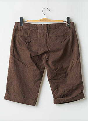 Bermuda coupe droite taille basse marron FREEMAN T.PORTER femme