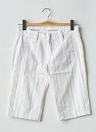 Bermuda taille à pinces taille basse blanc FREEMAN T.PORTER femme