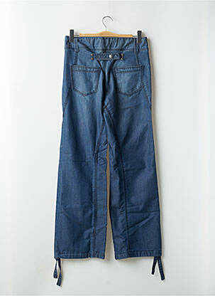 Pantalon droit stretch taille normale bleu ICHI femme