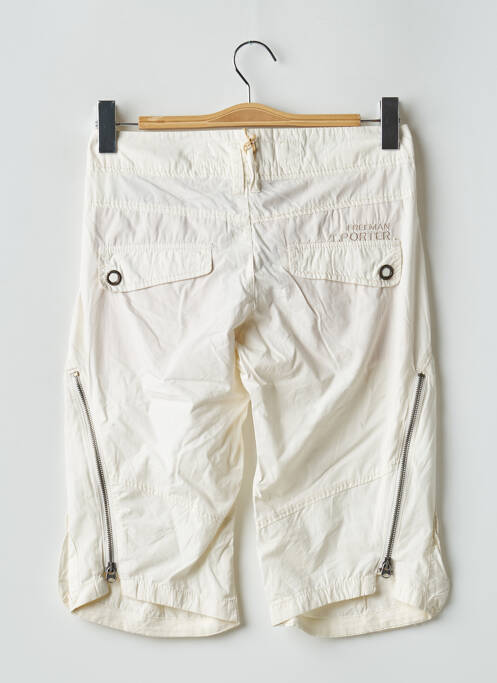 Pantacourt beige FREEMAN T.PORTER pour femme