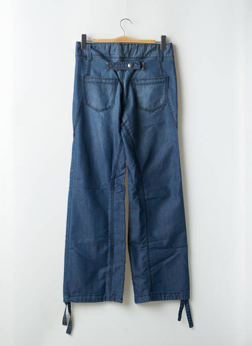 Pantalon droit bleu ICHI pour femme