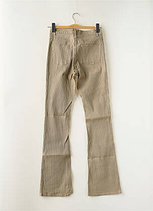Pantalon flare stretch taille normale beige SCHOOL RAG femme