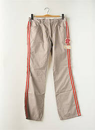 Pantalon droit tissage popeline taille normale gris SCHOOL RAG femme