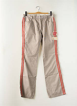 Pantalon droit tissage popeline taille normale gris SCHOOL RAG femme
