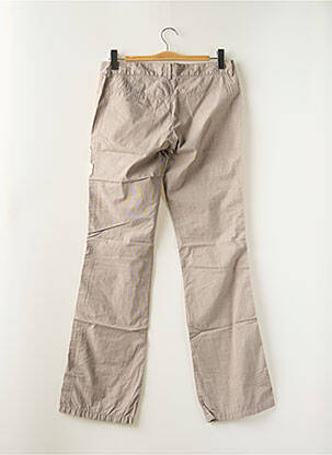 Pantalon droit tissage popeline taille normale gris SCHOOL RAG femme