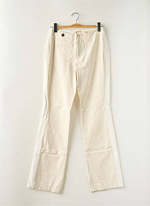 Pantalon flare taille normale taille normale beige SCHOOL RAG femme