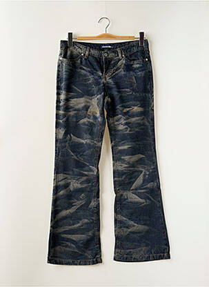 Jean coupe flare taille basse taille basse bleu SCHOOL RAG femme