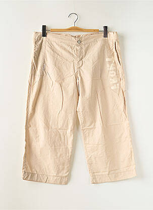 Pantacourt coupe droite taille normale beige SCHOOL RAG femme
