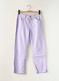 Pantalon 7/8 stretch taille normale violet SCHOOL RAG femme
