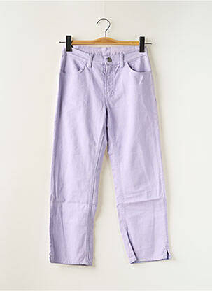 Pantalon 7/8 stretch taille normale violet SCHOOL RAG femme