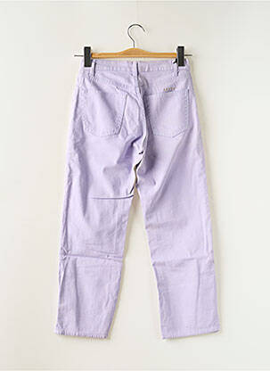 Pantalon 7/8 stretch taille normale violet SCHOOL RAG femme