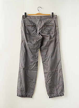Pantalon droit tissage popeline taille basse gris SESSUN femme