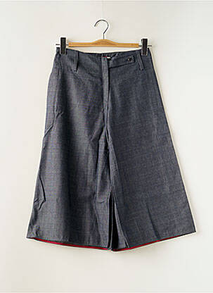 Pantacourt coupe jupe culotte taille normale bleu SESSUN femme