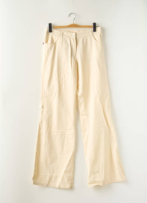 Pantalon flare taille normale taille normale beige SESSUN femme