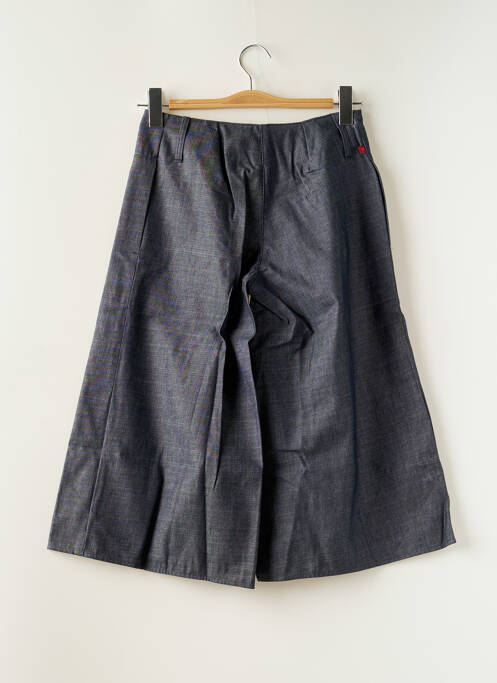 Pantacourt coupe jupe culotte taille normale bleu SESSUN femme