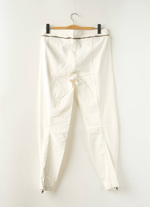 Pantalon slim blanc SCHOOL RAG pour femme