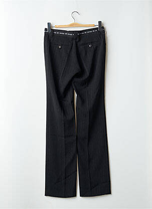 Pantalon droit tissage crêpe taille basse noir ATERRISAGE femme