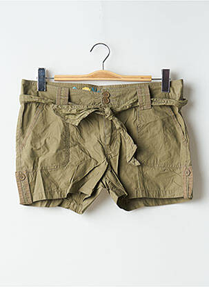 Short fermeture zippée sous rabat boutonné taille normale vert BLEND SHE femme