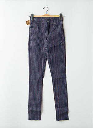 Jeans coupe slim stretch taille haute violet CHEAP MONDAY femme