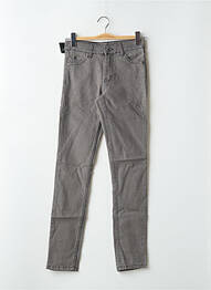 Jeans coupe slim stretch taille haute gris CHEAP MONDAY femme