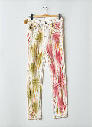 Jeans coupe slim stretch taille haute beige CHEAP MONDAY femme