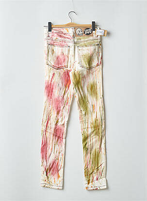 Jeans coupe slim stretch taille haute beige CHEAP MONDAY femme