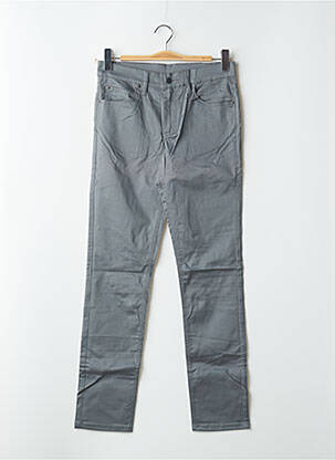 Pantalon slim tissage popeline taille haute gris CHEAP MONDAY femme